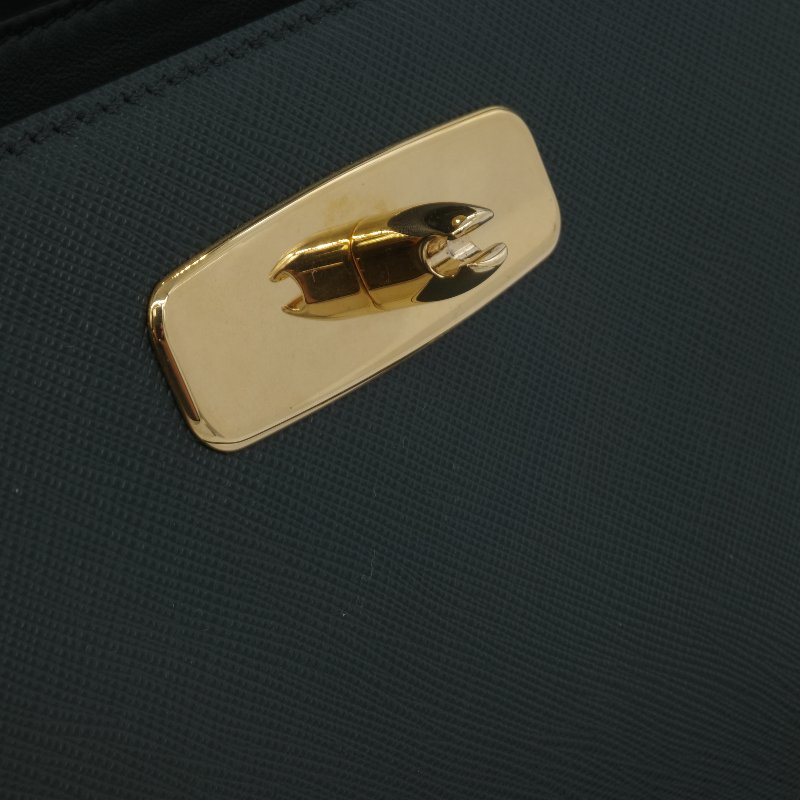 專櫃 9 萬 2【超級划算🌟小編推薦】Prada 普拉達 Saffiano Symbole Bag 橄欖綠 十字紋 牛皮 側背包 斜掛包 手提包 肩背包-8