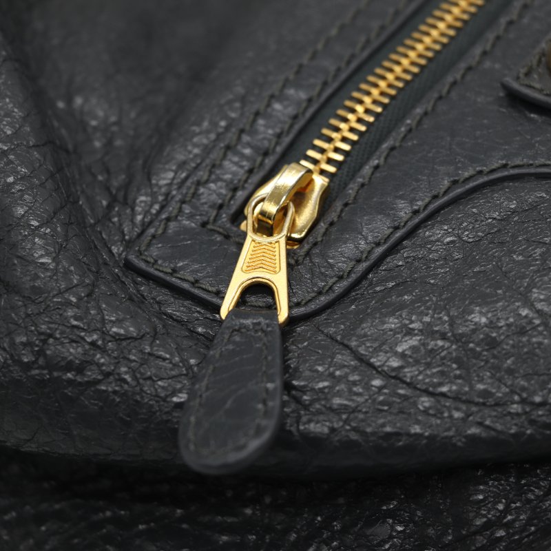 Balenciaga 巴黎世家 黑色 牛皮 銀扣 後背包-13