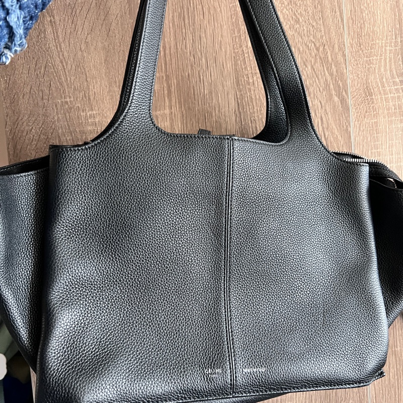 Celine Tri-Fold Shopper Bag Black small-0