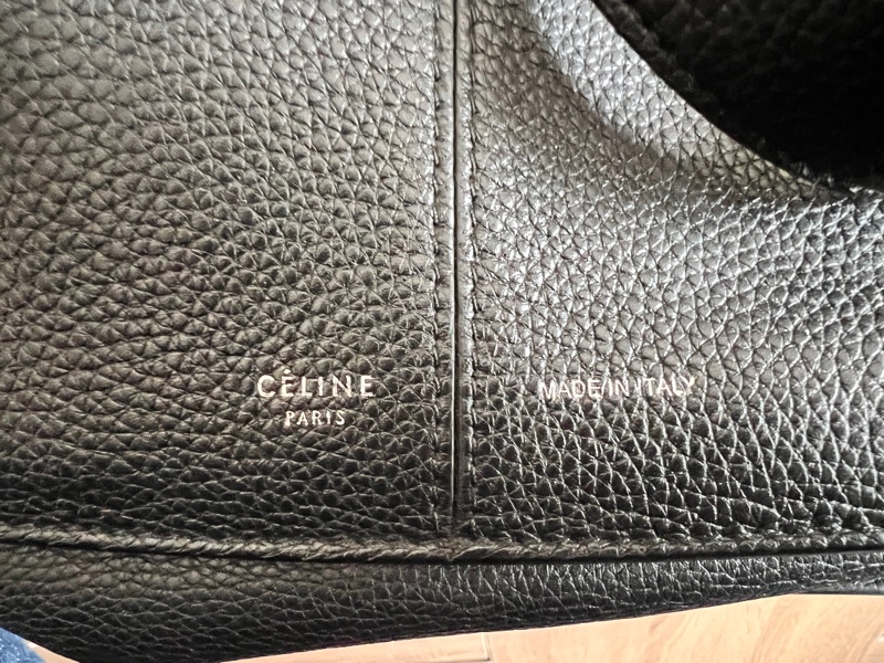 Celine Tri-Fold Shopper Bag Black small-4