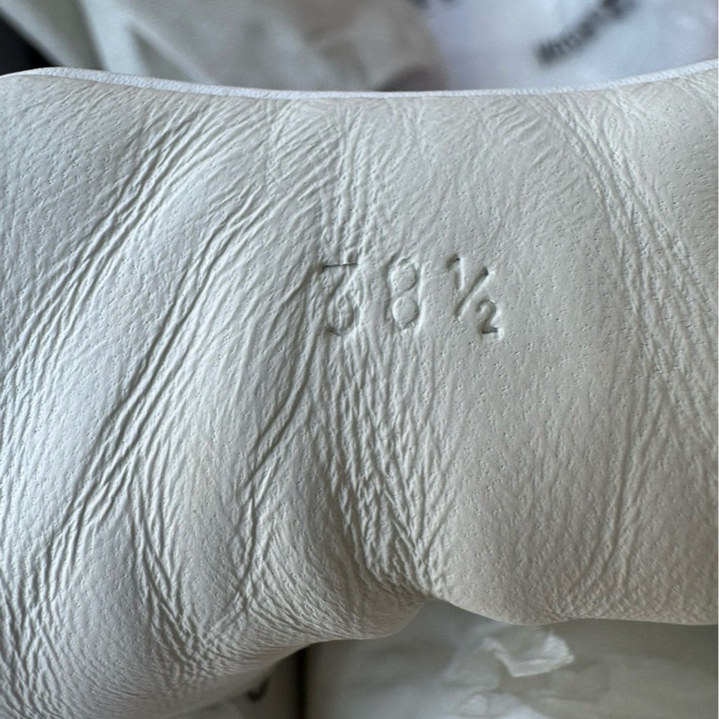 99.9新 未使用過HERMES愛馬仕 Freestyle 皮革 圓頭系帶 板鞋 女款 粉白黑  尺碼38.5碼-5