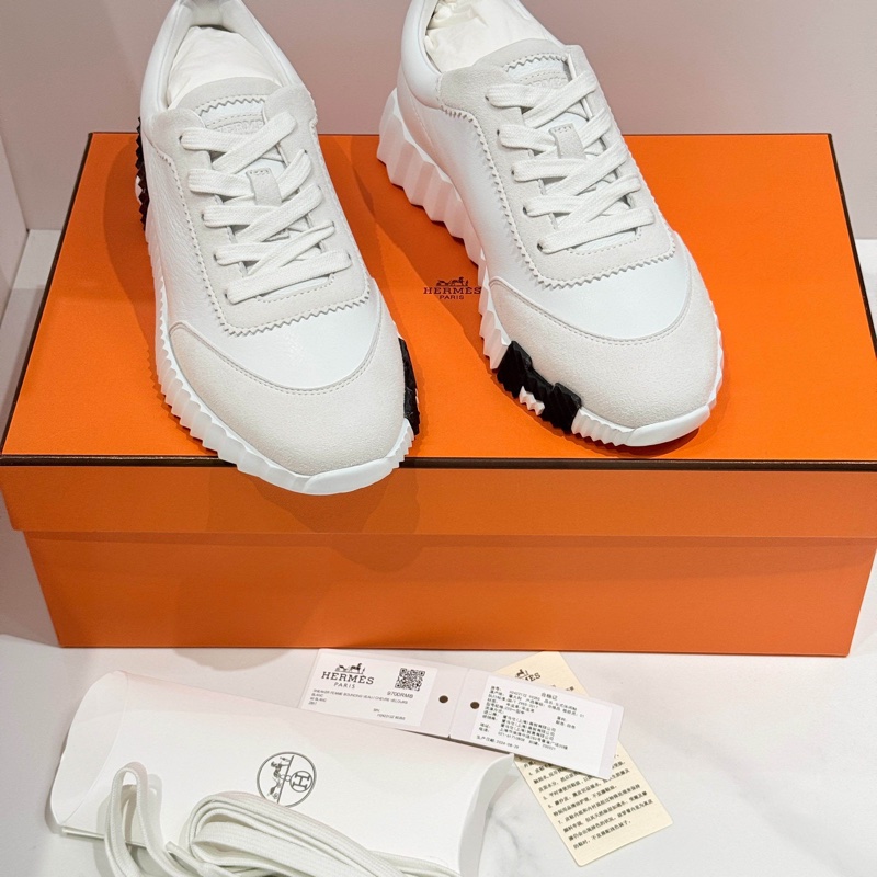 全新Hermes愛馬仕/ bouncing白色運動鞋 35碼-0