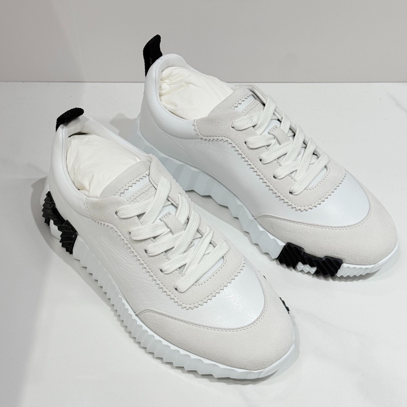 全新Hermes愛馬仕/ bouncing白色運動鞋 35碼-1