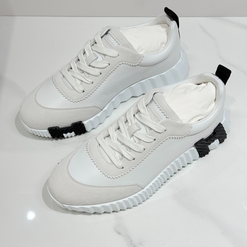 全新Hermes愛馬仕/ bouncing白色運動鞋 35碼-2