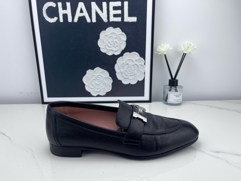 97新hermes爱马仕 大H扣乐福鞋 36.5码-5