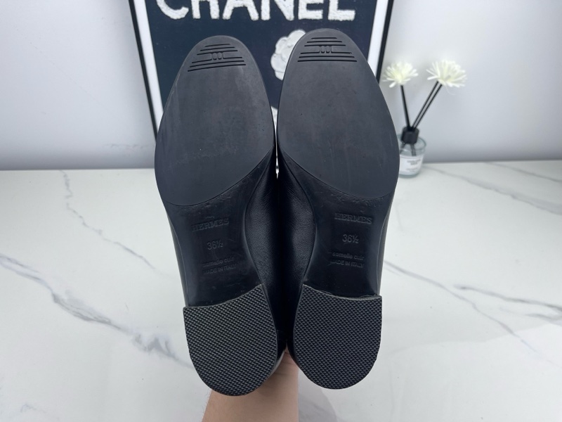 97新hermes爱马仕 大H扣乐福鞋 36.5码-7