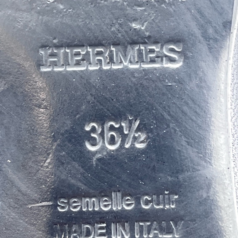 97新hermes爱马仕 大H扣乐福鞋 36.5码-9