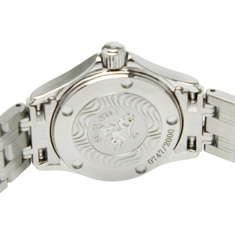 歐米茄海馬120 Jacques Mayol限量版石英腕錶,限量2000枚,海軍藍錶盤,不鏽鋼錶殼,女款-3