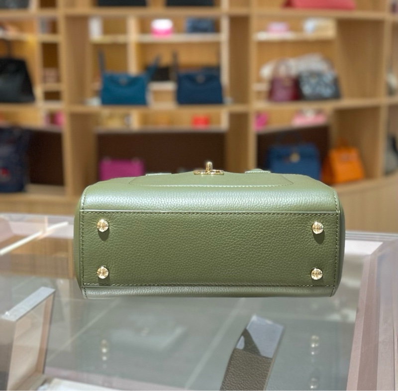 Chanel/香奈儿 mini executive 祖母绿银扣牛皮-5