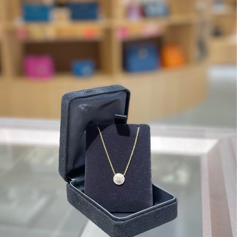 Tiffany蒂芙尼 Soleste系列18k金围镶钻 双圈太阳花项链-0