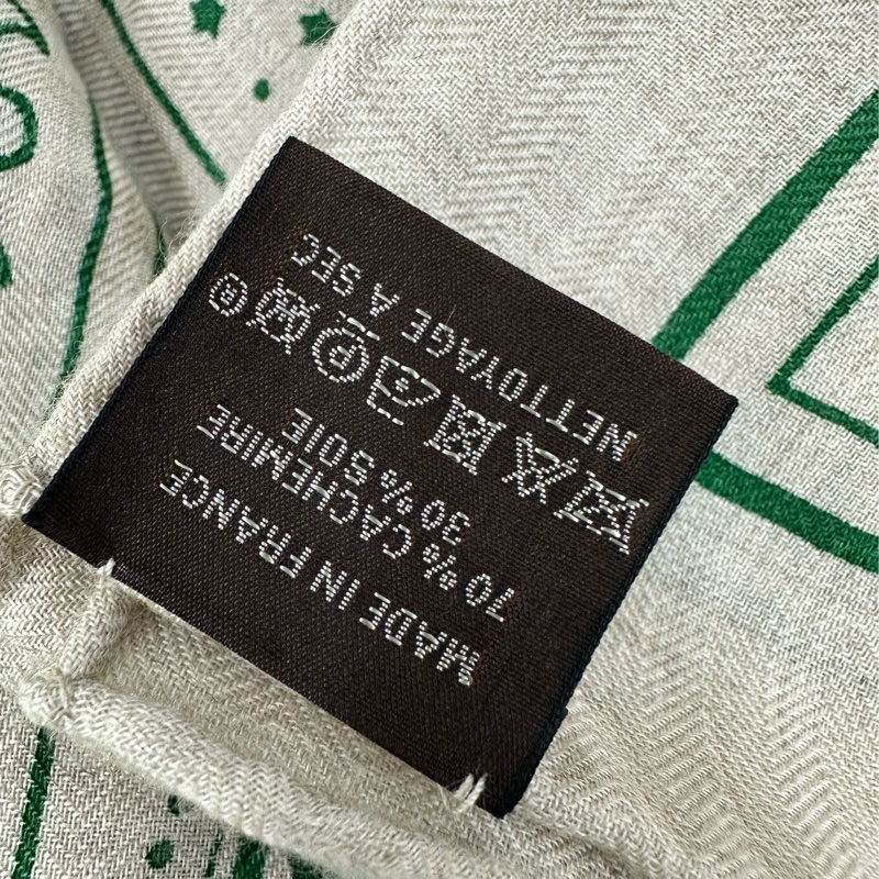 Hermes 愛馬仕 140羊絨圍巾 披肩Springs Bandana-3