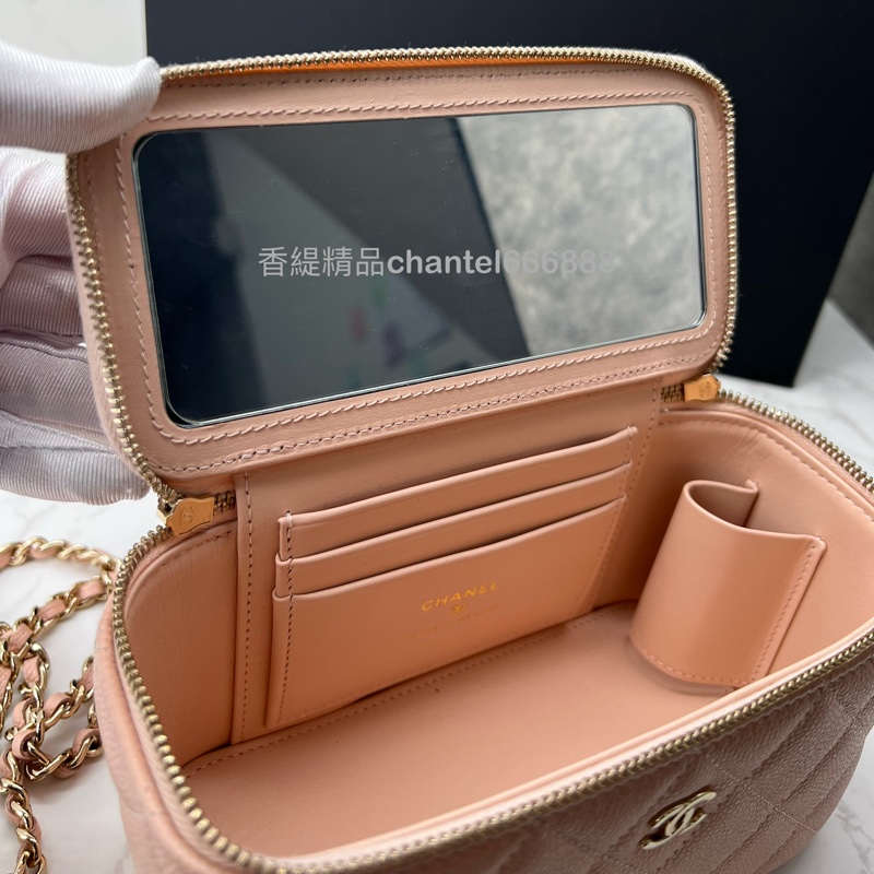 💗香緹國際精品💗 666 Chanel 化妝盒鏈帶包 晶片款-17