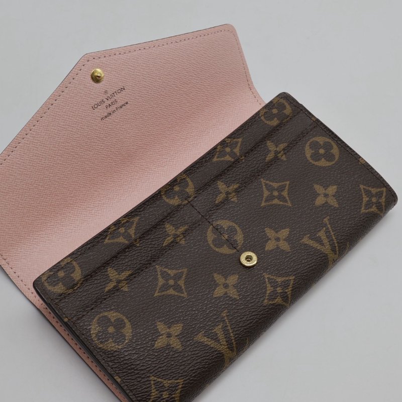 LOUIS VUITTON Sarah翻蓋長夾 - 芭蕾粉-2