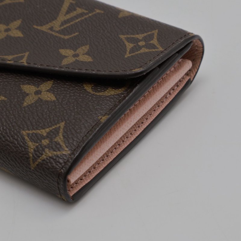 LOUIS VUITTON Sarah翻蓋長夾 - 芭蕾粉-5