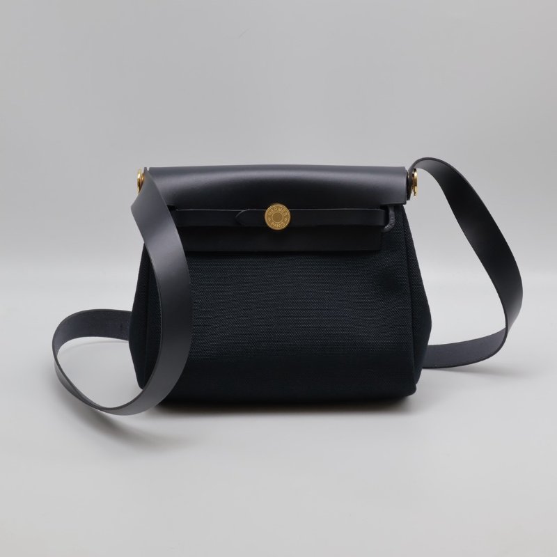 HERMES Herbag zip 20 - 深藍金 K-0