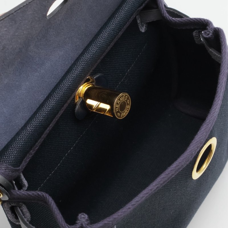 HERMES Herbag zip 20 - 深藍金 K-2