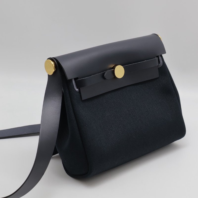 HERMES Herbag zip 20 - 深藍金 K-8