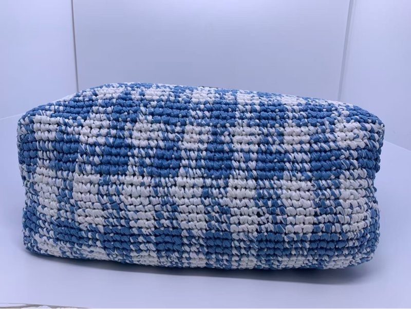 98新Prada 拉菲草托特包 單肩包 通勤包-2