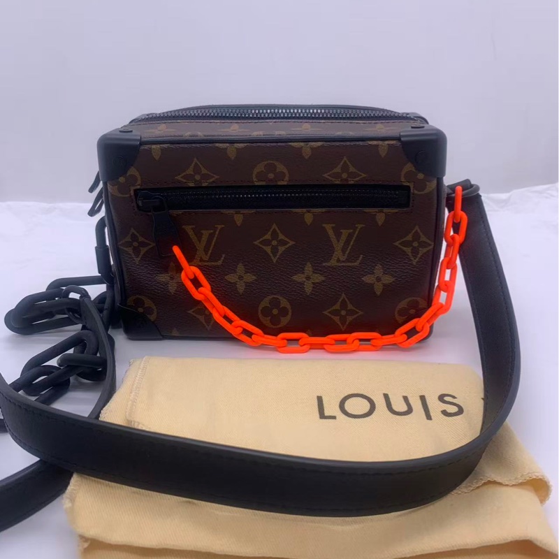 )LV路易威登棕色老花mini soft trunk軟盒子包,編碼款-0