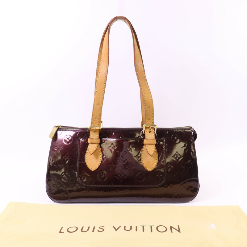 LOUIS VUITTON Vernis Rosewood Avenue金扣肩背袋-22