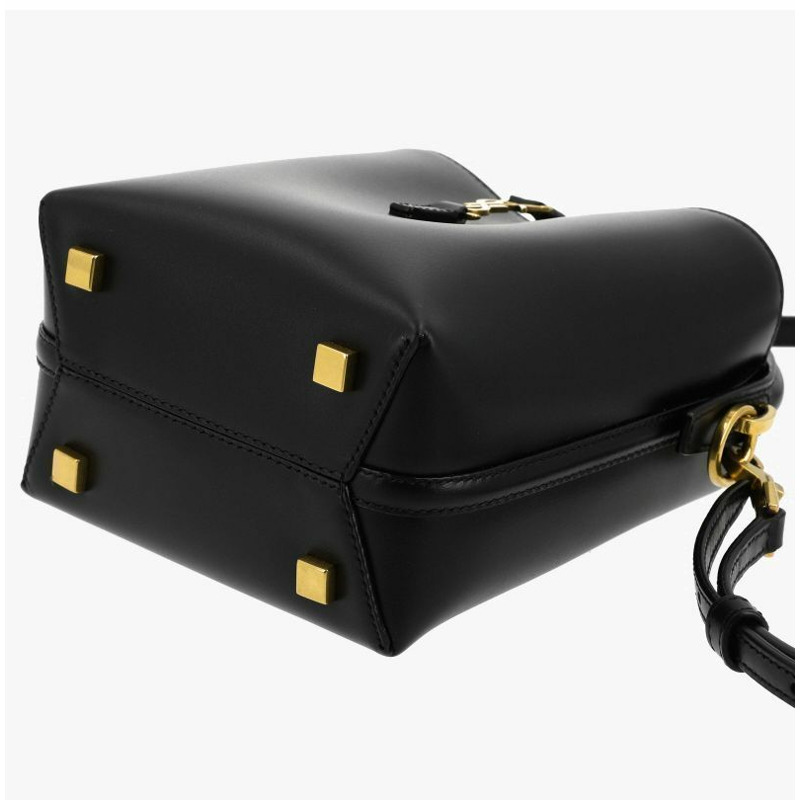 SAINT LAURENT Cassandra Monogram LE 37 迷你水桶肩背包-6