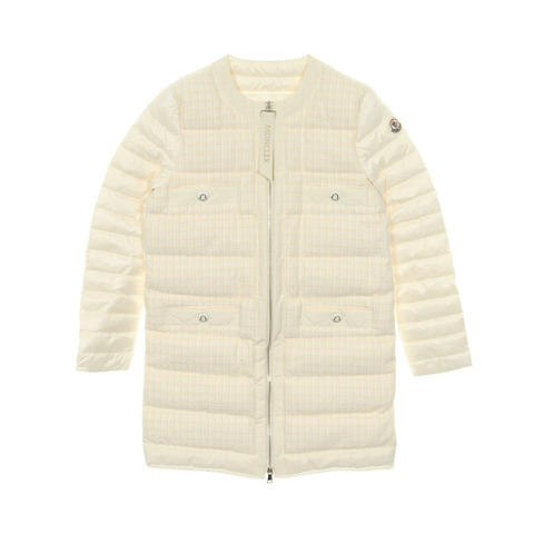 MONCLER MAIX 羽絨外套 尼龍棉/人造絲 白色 #0 二手 女款