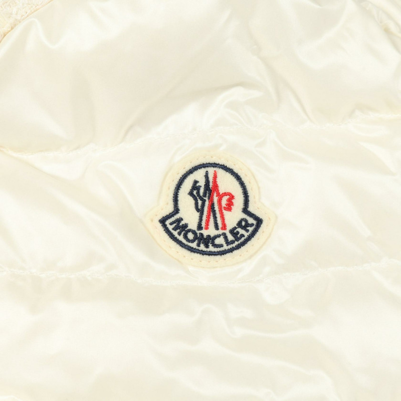 MONCLER MAIX 羽絨外套 尼龍棉/人造絲 白色 #0 二手 女款-5