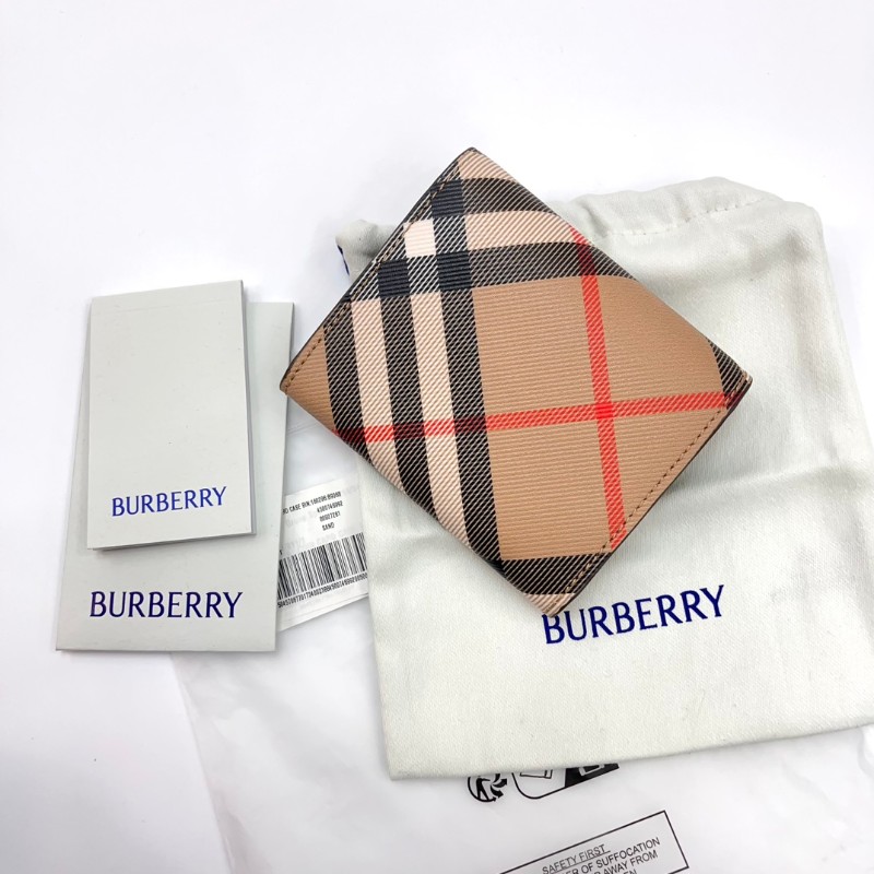 Burberry 經典格紋零錢包 coins bag 小皮夾-1