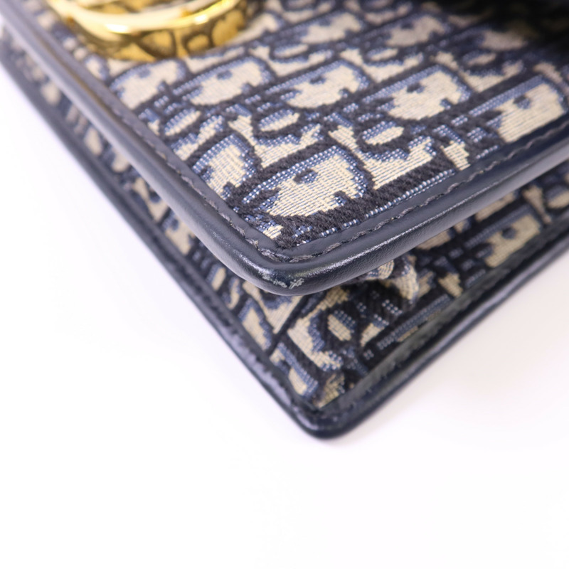 Dior 帆布30 Montaigne Chain Bag金扣鏈帶肩背袋-13