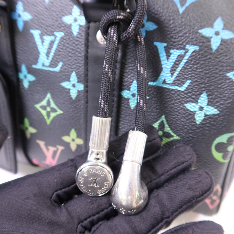 LOUIS VUITTON Monogram Glow Keepall Bandouliere 25銀扣手挽肩背兩用袋-8