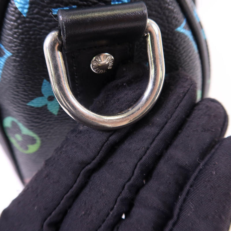 LOUIS VUITTON Monogram Glow Keepall Bandouliere 25銀扣手挽肩背兩用袋-10