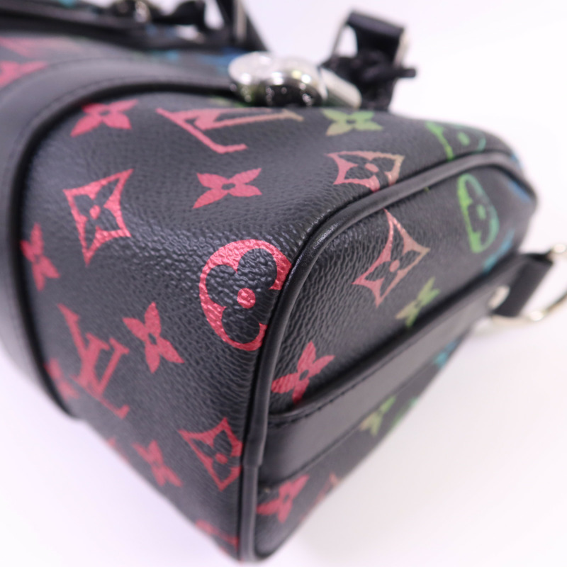 LOUIS VUITTON Monogram Glow Keepall Bandouliere 25銀扣手挽肩背兩用袋-12