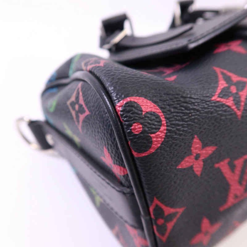 LOUIS VUITTON Monogram Glow Keepall Bandouliere 25銀扣手挽肩背兩用袋-13
