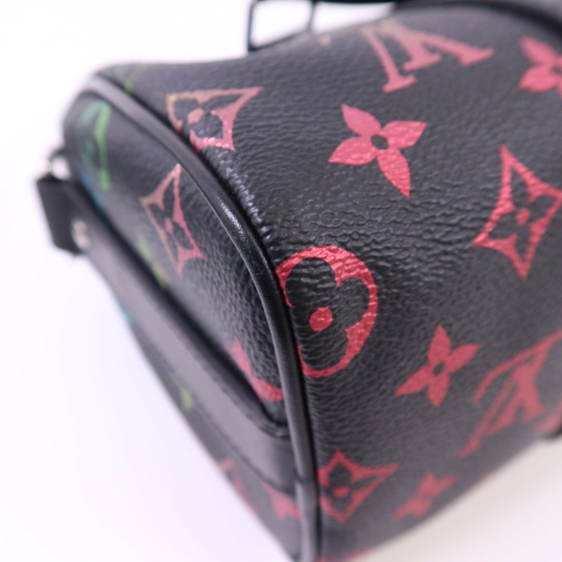 LOUIS VUITTON Monogram Glow Keepall Bandouliere 25銀扣手挽肩背兩用袋-15