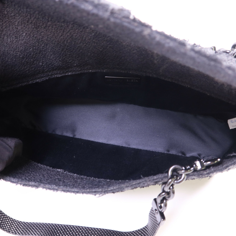 BOTTEGA VENETA 藤料Handbag黑扣手挽袋-5