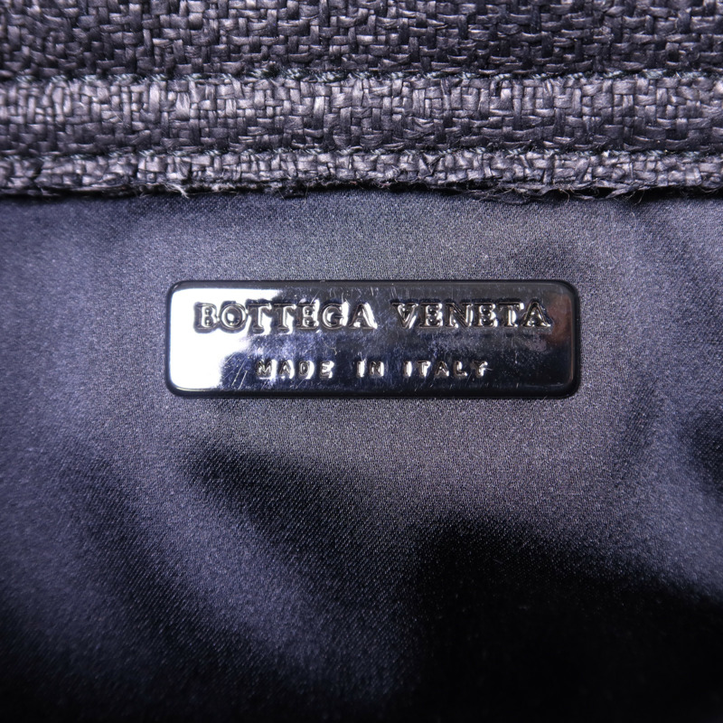 BOTTEGA VENETA 藤料Handbag黑扣手挽袋-6