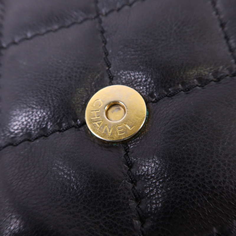 CHANEL 牛皮皮革Shoulder Bag金扣肩背袋-10