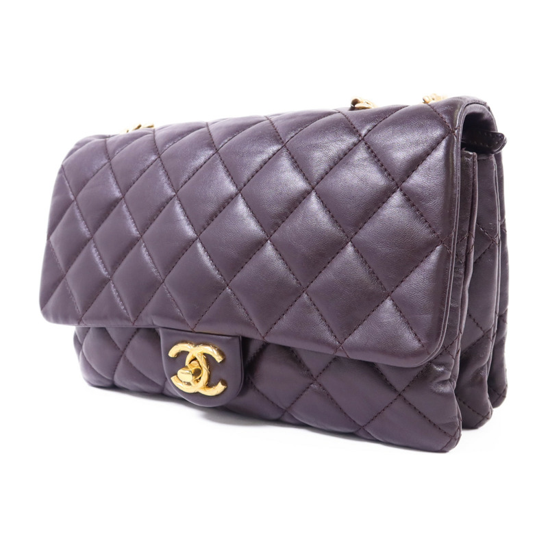 CHANEL 牛皮皮革Chain Shoulder Bag金扣鏈帶肩背袋-2