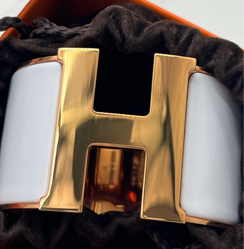 💗香緹國際精品💗 660 Hermes Clic h寬版手環#市面上少見不撞款 #pm #原廠膠膜未撕 #盒裝完整-4