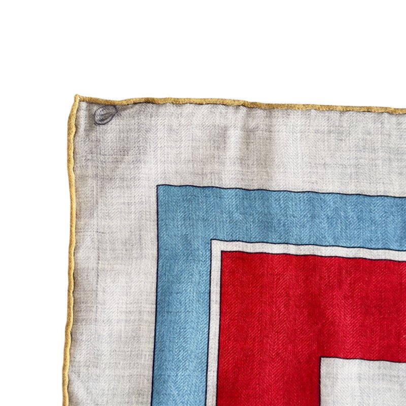 HERMES Coupe de Gala shawl 140 馬車的故事 羊絨 圍巾-4