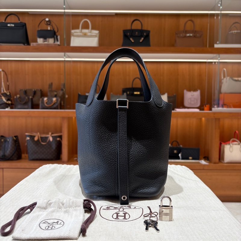 【低調奢華、軟挺有型】Hermès Picotin 18 手提包|經典TC牛皮|附鎖頭配件、極簡入門首選-0