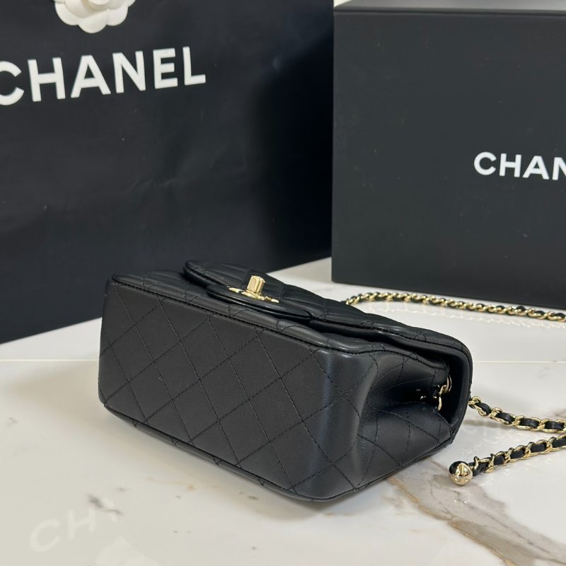 CHANEL 經典口蓋包方胖子 17 - 足球黑金-2