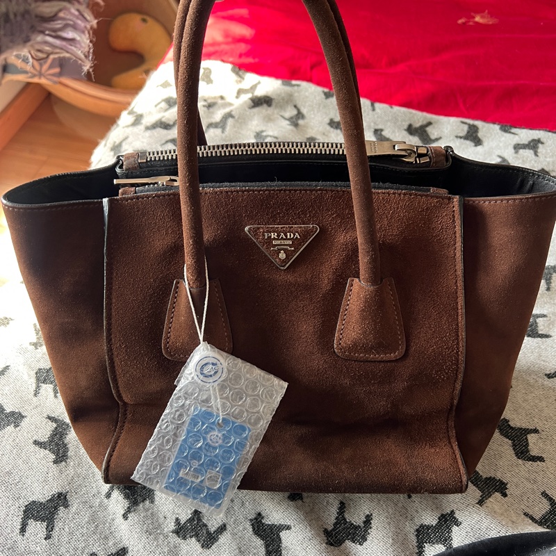 prada 麂皮手提包-0