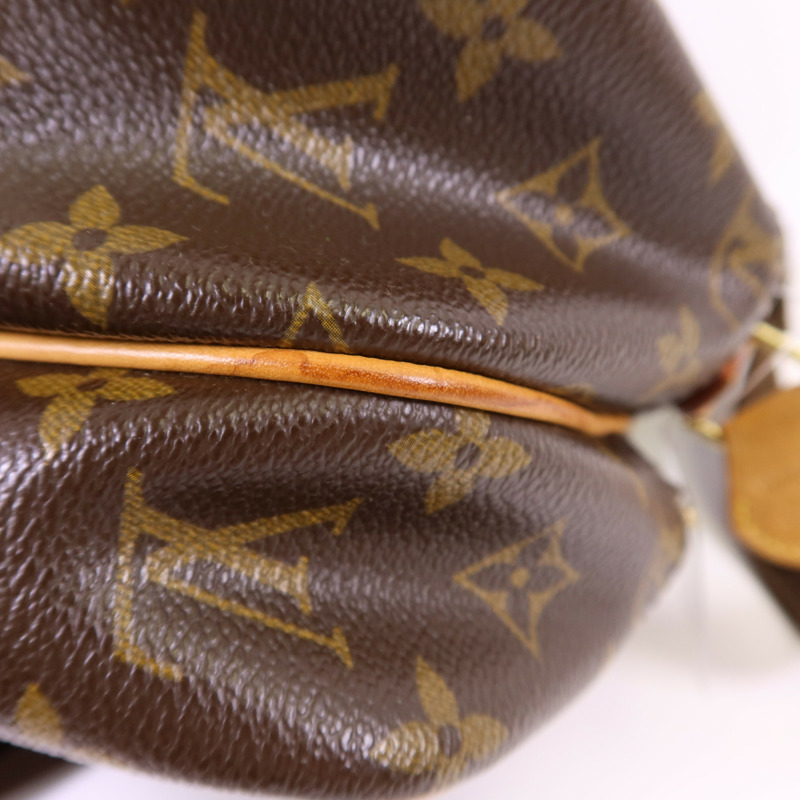 LOUIS VUITTON Monogram Reporter PM金扣肩背袋棕色-16