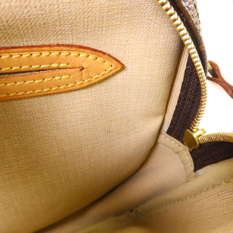 LOUIS VUITTON Monogram Reporter PM金扣肩背袋棕色-24