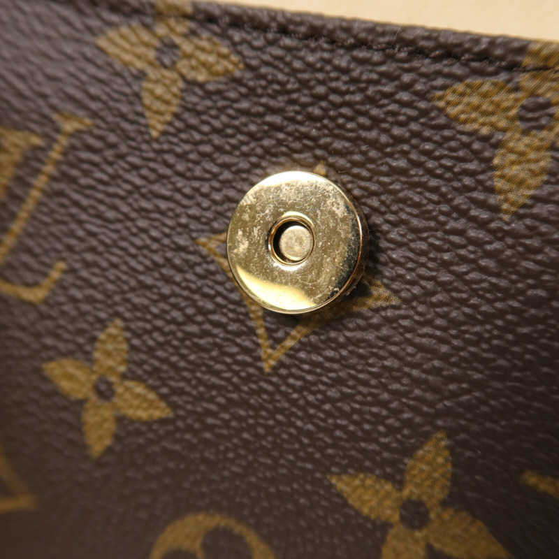LOUIS VUITTON Monogram Pochette Florentine金扣腰包棕色-13