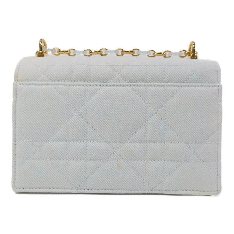 Dior Denim Miss Caro Chain Shoulder金扣鏈帶肩背袋-1
