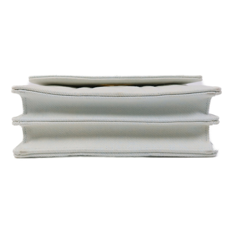 Dior Denim Miss Caro Chain Shoulder金扣鏈帶肩背袋-3