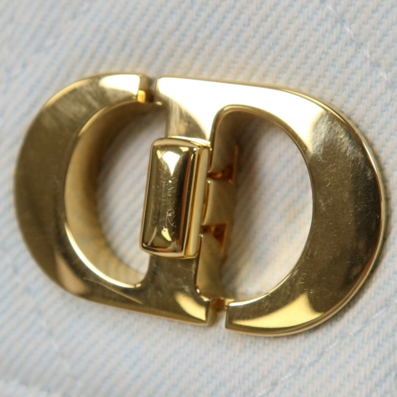 Dior Denim Miss Caro Chain Shoulder金扣鏈帶肩背袋-8