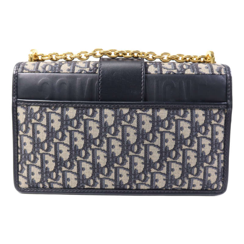 Dior Oblique Jacquard/皮革 30 Montaigne Chain Bag金扣鏈帶肩背袋-1